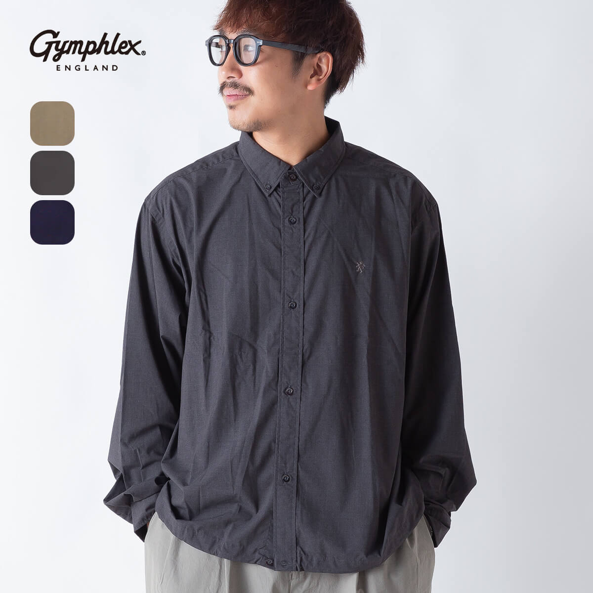 楽天市場】ジムフレックス ショートB.D. シャツ L/S メンズ Gymphlex