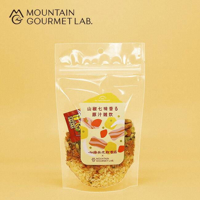 【楽天市場】マウンテングルメラボ 山椒七味香る豚汁雑炊 MOUNTAIN GOURMET LAB. Pork Miso Soup