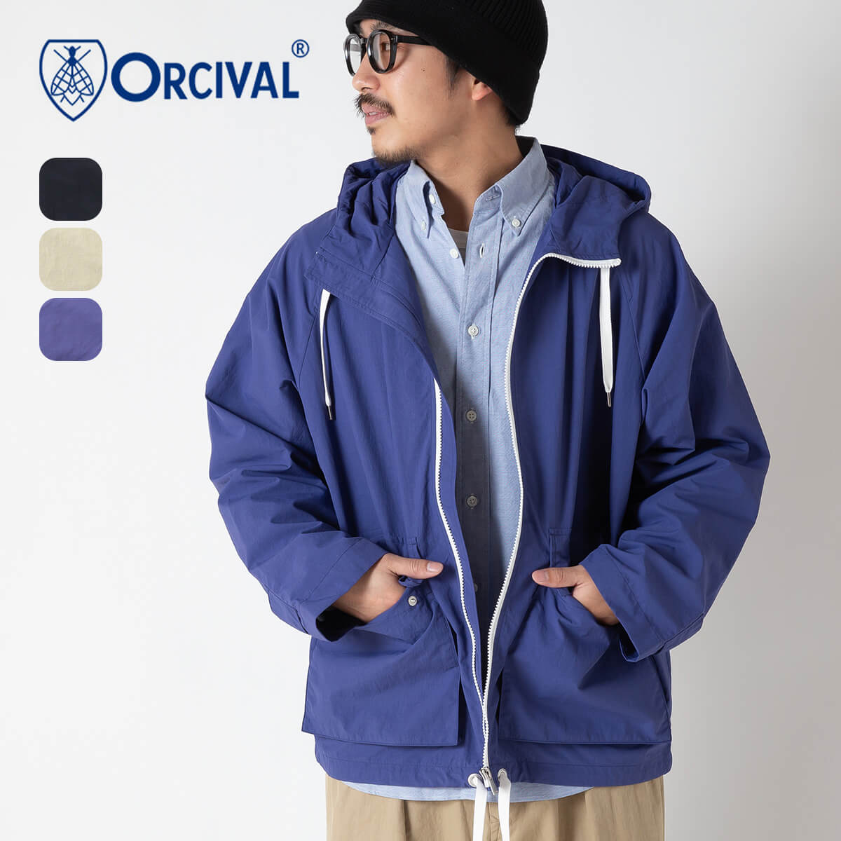 archivio 青 フード付きジャケット 楽天市場】【SALE 30%OFF】オーシバル ジップジャケット メンズ