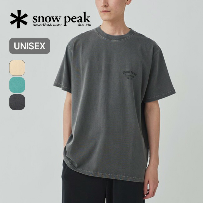 snow peak スノーピーク メンズ アウトドア 半袖Tシャツ