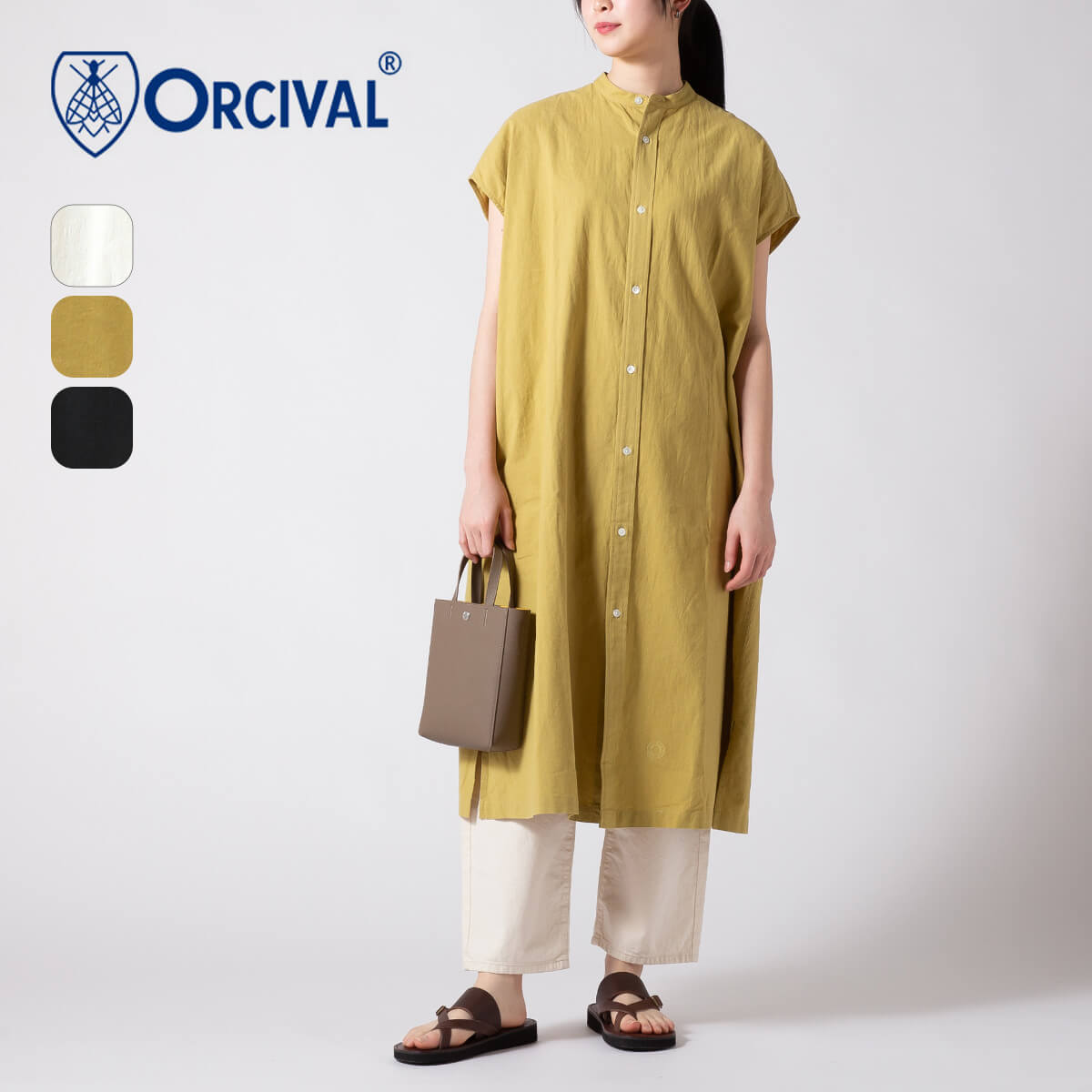 【みっちゃん】リトアニアリネンロングワンピ+オーシバル・ストライプTop 楽天市場】[SALE] ORCIVAL オーシバル ノースリーブ ストライプ