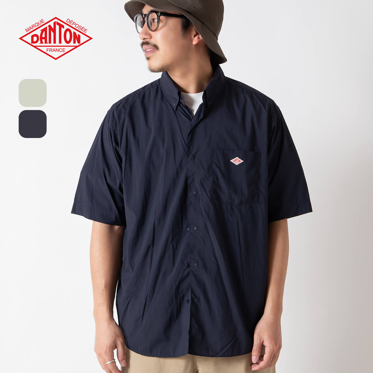 楽天市場】【正規取扱店】 ダントン ドットボタンB.D.シャツS/S DANTON