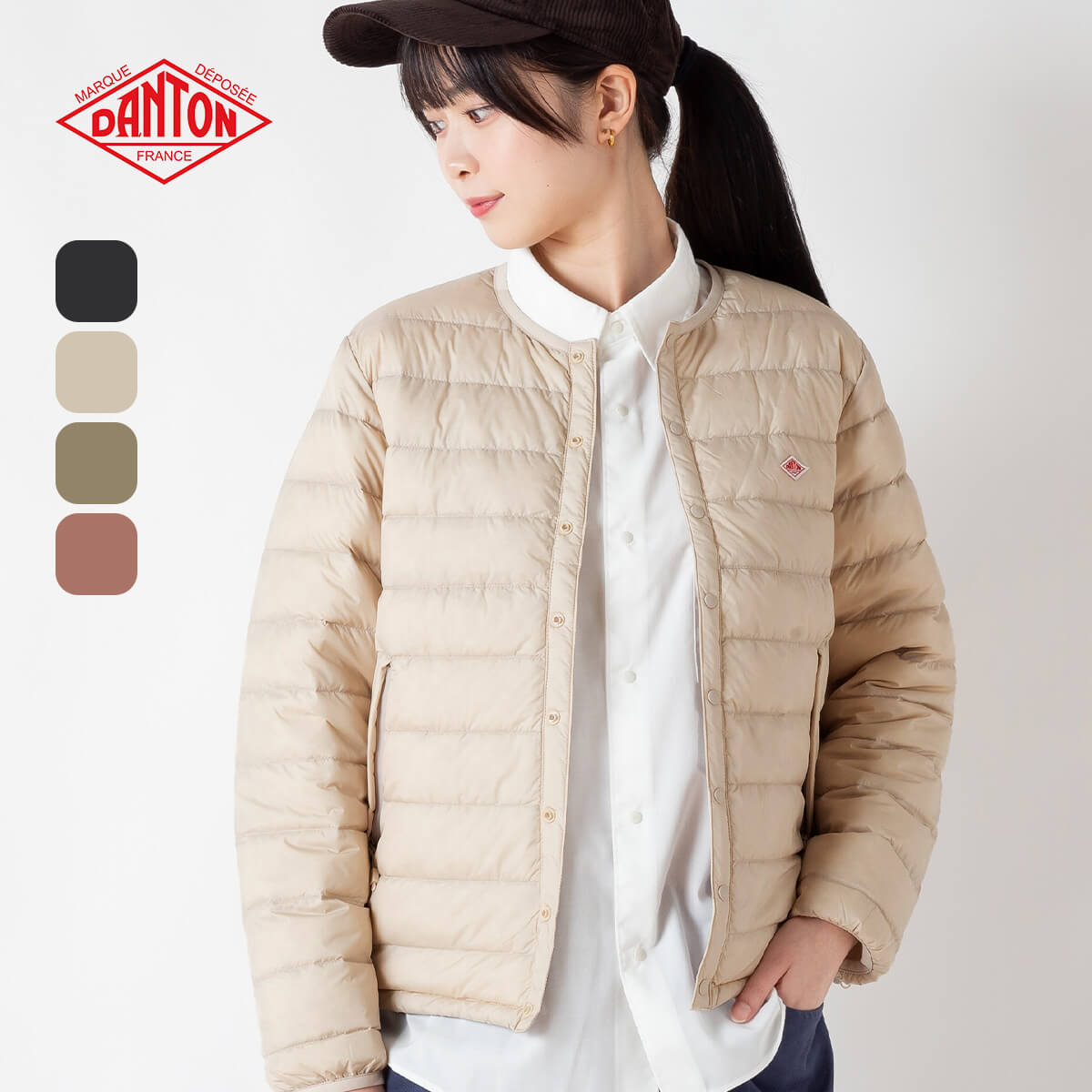 楽天市場】【正規取扱店】 ダントン インナーダウンクルーネック