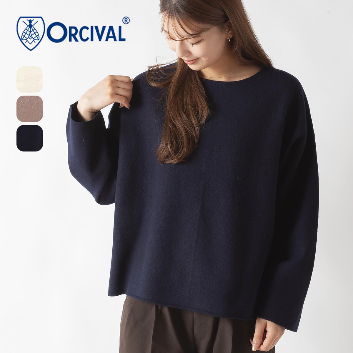 楽天市場】オーシバル/オーチバル/ORCIVAL クルーネックウールパイル