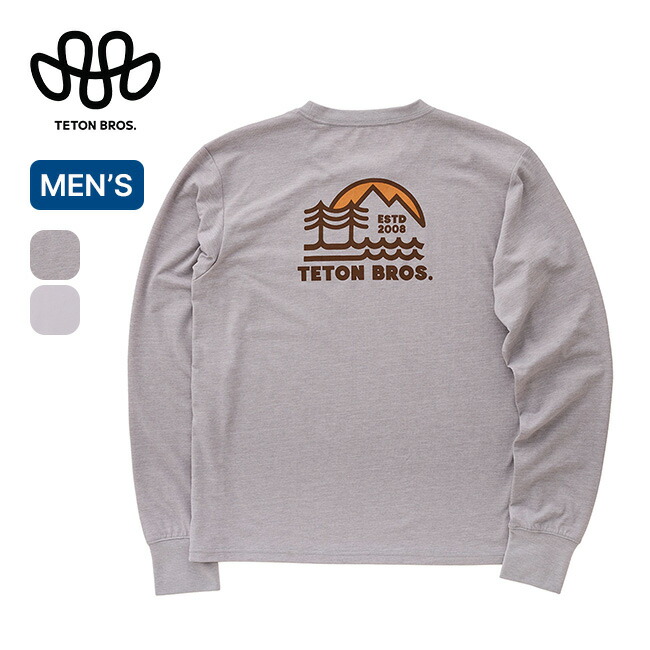 【SALE 30%OFF】ティートンブロス TBモノラインL/S Tee メンズ Teton Bros. TB Monoline L/S Tee TB253-49M トップス Tシャツ ロンT ロングスリーブ 長袖 タウン 旅行 トラベル おしゃれ キャンプ アウトドア