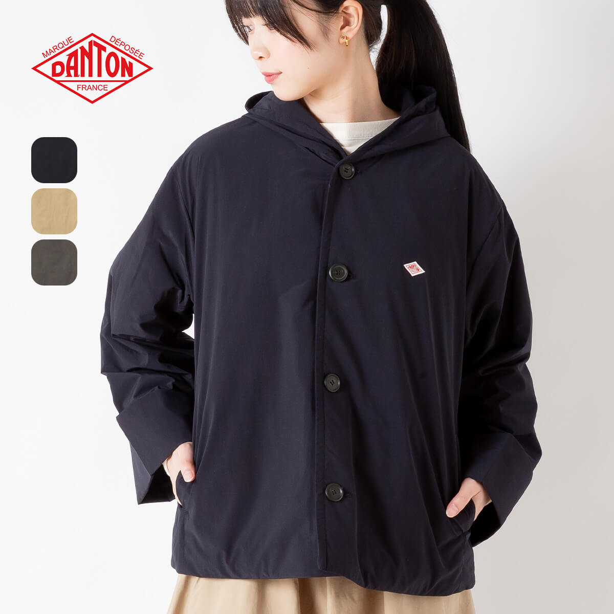 DANTON ジャケット DANTON ダントン インサレーションカラーレスジャケット