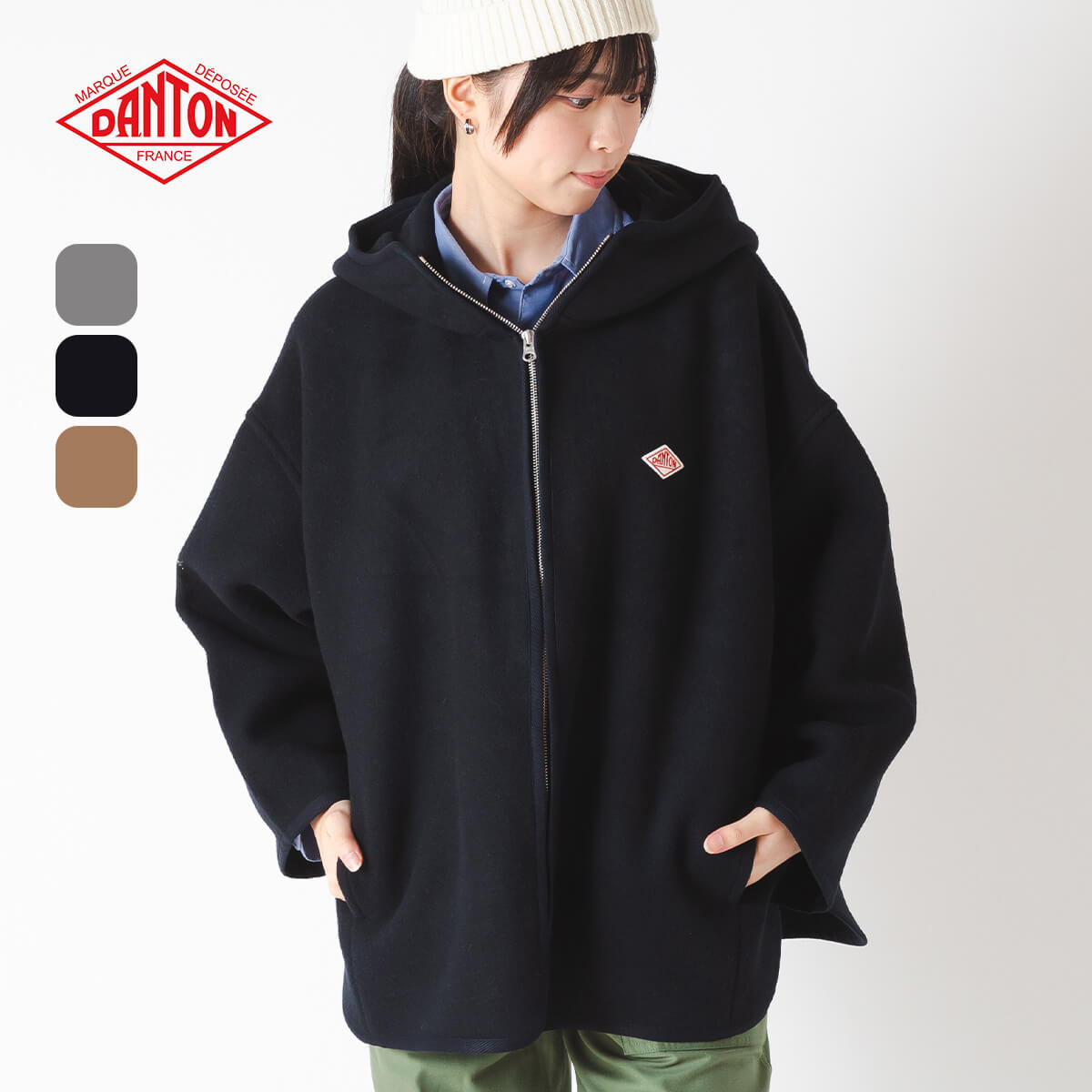 楽天市場】【ラスト1点】【正規取扱店】ダントン フーデッドブルゾン