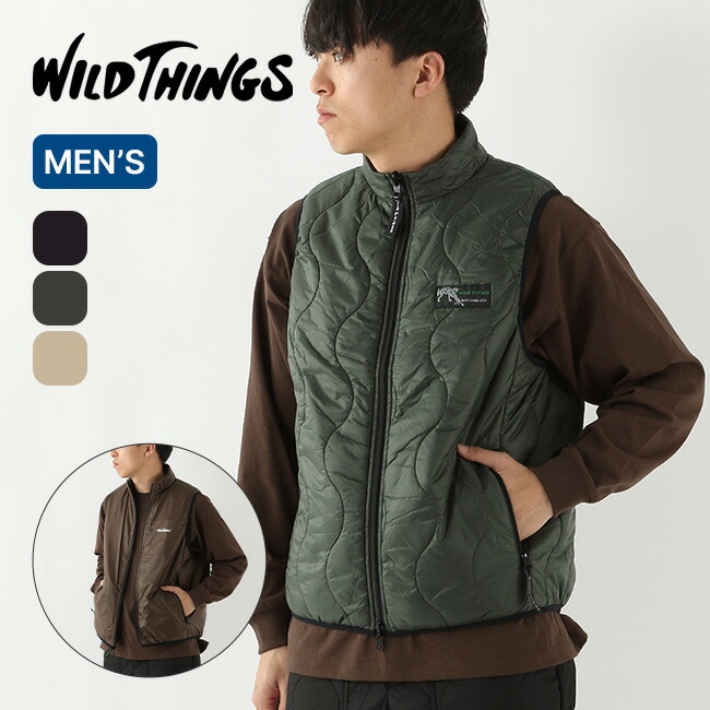 【SALE Max50%OFF】ワイルドシングス リバーシブルビレイベスト メンズ WILD THINGS REVERSIBLE BELAY VEST WT25140SK アウター 羽織り 防寒 中綿 トップス 重ね着 レイヤード おしゃれ キャンプ アウトドア