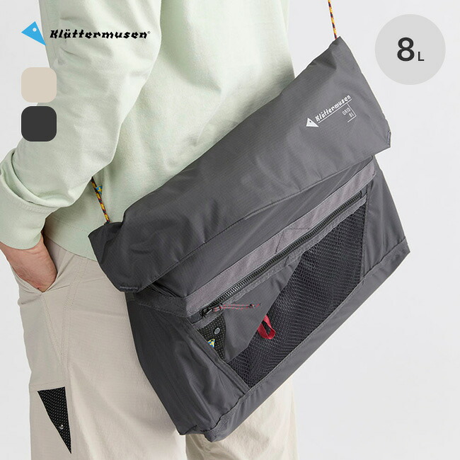 【ラスト1点】クレッタルムーセン グリッドメッセンジャーバッグ KLATTERMUSEN Grid Messenger Bag 10207 8L 鞄 ショルダーバッグ トラベル 旅行 フェス おしゃれ キャンプ アウトドア