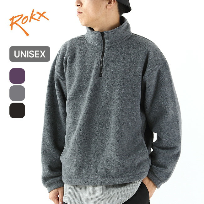 【SALE Max50%OFF】ロックスクラシック フリースジップPO ROKX CLASSICS FLEECE ZIP PO RXCF254005 メンズ レディース ユニセックス トップス 長袖 プルーオーバー ハーフジップ おしゃれ キャンプ アウトドア