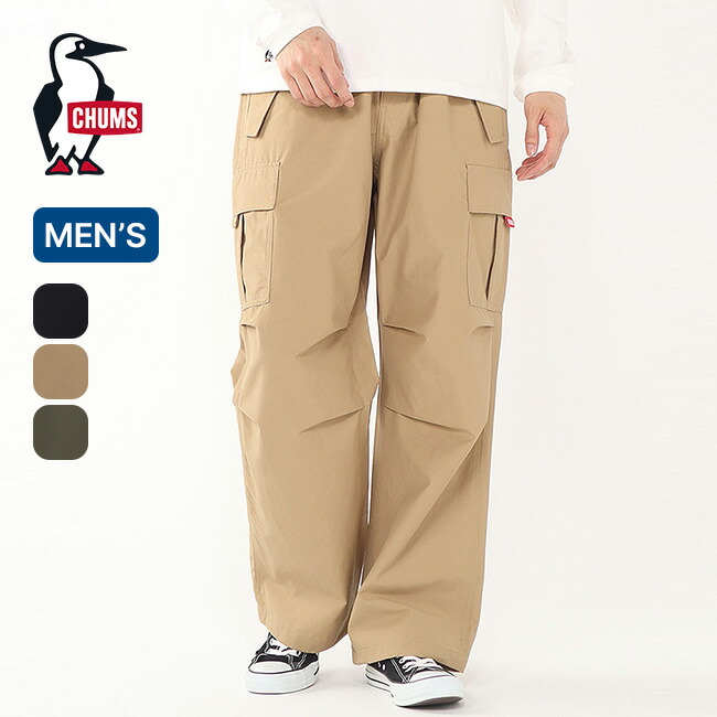 チャムス リップストップカーゴパンツ CHUMS Ripstop Cargo Pants メンズ CH03-1431 ボトムス ロングパンツ 長ズボン 旅行 トラベル 軽量 タウンユース 普段使い カジュアル おしゃれ キャンプ アウトドア