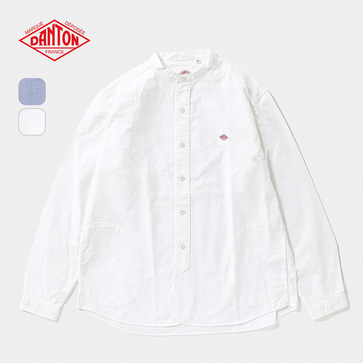 楽天市場】【正規取扱店】 ダントン バンドカラーシャツL/S DANTON