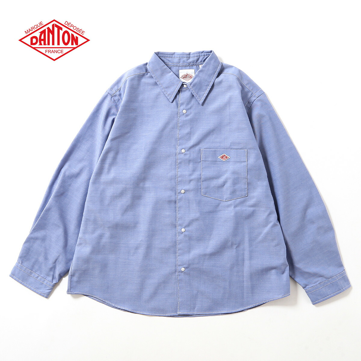 【SALE】【正規取扱店】ダントン ドットボタンレギュラーカラーシャツL/S ポリエステルオックスフォード DANTON DOT BUTTON REGULAR COLLAR SHIRT L/S ウィメンズ レディース #DT-B0391 POD 長袖 ロングスリーブ カットソー トップス おしゃれ キャンプ アウトドア 10,725円