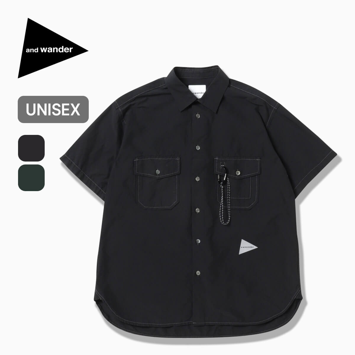 楽天市場】アンドワンダー ドライブリーザブルLSシャツ and wander dry