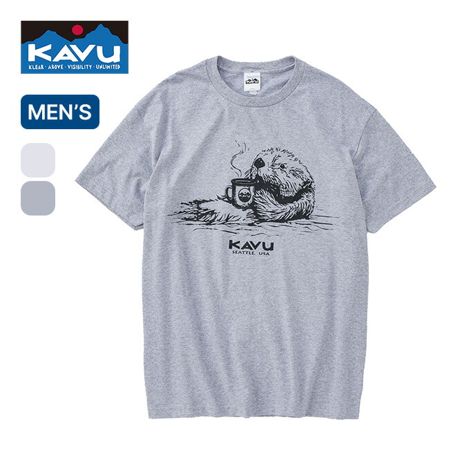 カブー シーオッターTee KAVU メンズ 19822487 Tシャツ トップス 半袖 ショートスリーブ ラッコ イラスト おしゃれ キャンプ アウトドア