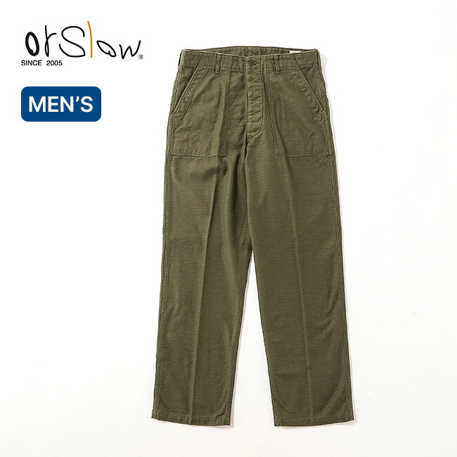 オアスロウ ヴィンテージフィットファティーグパンツ orslow VINTAGE FIT FATIGUE PANTS DARK OLIVE メンズ 03-V5002-77 ボトムス ズボン 長ズボン ロングパンツ おしゃれ キャンプ アウトドアウェア