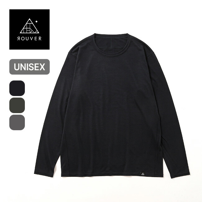 ルーバー ドライウールロンT ROUVER Dry Wool Long tee メンズ レディース ユニセックス RVH-AXPO01 長袖 トップス Tシャツ ベースレイヤー キャンプ アウトドア