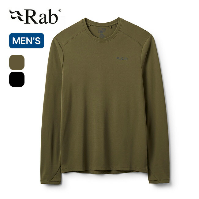 ラブ フォースLS Tee メンズ Rab Force LS Tee QCC-22 トップス カットソー プルオーバー ロングTシャツ ロンT 長袖 フェス おしゃれ キャンプ アウトドア