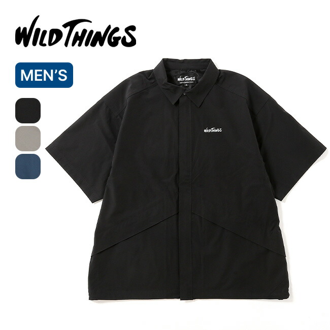 ワイルドシングス イラスティックナイロンデナリシャツ WILD THINGS ELASTIC NYLON DENALI SHIRT メンズ WT26035AD 半袖シャツ トップス UVカット 吸水速乾 ストレッチ ミリタリー おしゃれ キャンプ アウトドア