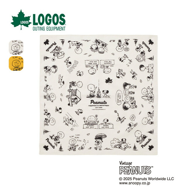 楽天市場】ロゴス スヌーピー(PEANUTS 75years)バンダナ LOGOS