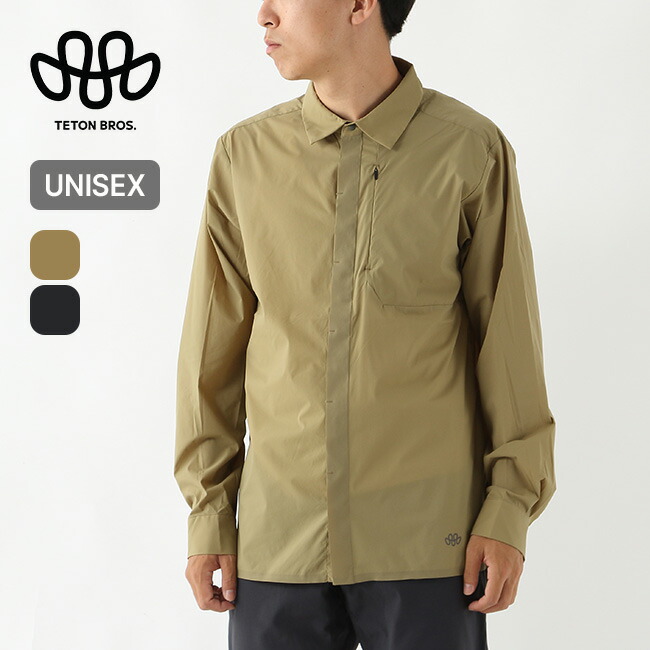 ティートンブロス スウィートウォーターシャツ ユニセックス Teton Bros. Sweetwater Shirt メンズ レディース ウィメンズ TB261-35M トップス ウィンドシェル ランニング クライミング 登山 ジム 撥水 防風 おしゃれ キャンプ アウトドア｜OutdoorStyle サンデーマウンテン