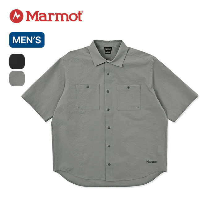 マーモット DA ブレサブルS/Sシャツ メンズ Marmot DA Breathable S/S Shirts MTSS25MSH019 トップス シャツ カジュアルシャツ 半袖 カットソー キャンプ アウトドア