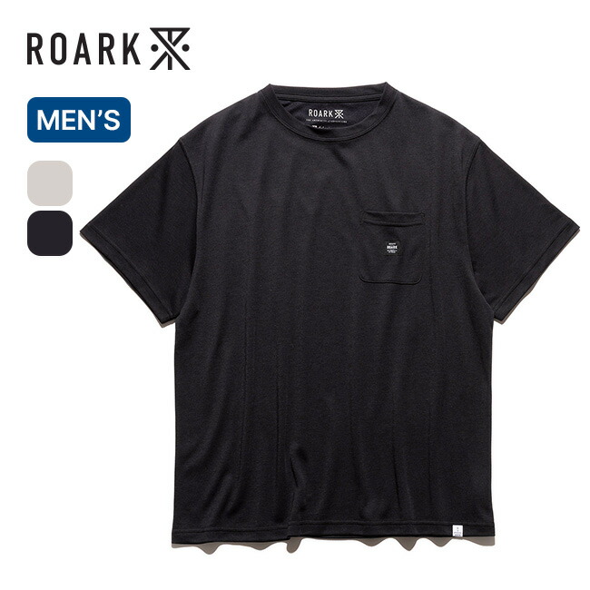ロアーク ラベルポケットドライリリースTEE メンズ ROARK LABEL POCKET DriRelease TEE RTJDR1200 Tシャツ ティシャツ 半袖 ショートスリーブ カットソー トップス 軽量 速乾 おしゃれ キャンプ アウトドア