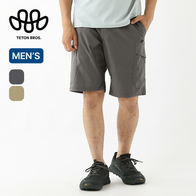 ティートンブロス ハイクショーツ メンズ Teton Bros. Hike Short TB261-43M ボトムス ショートパンツ ハーフパンツ 半ズボン 自転車 トレッキング ハイキング トレイルランニング トレーニング ジム 撥水 ストレッチ キャンプ アウトドア｜OutdoorStyle サンデーマウンテン