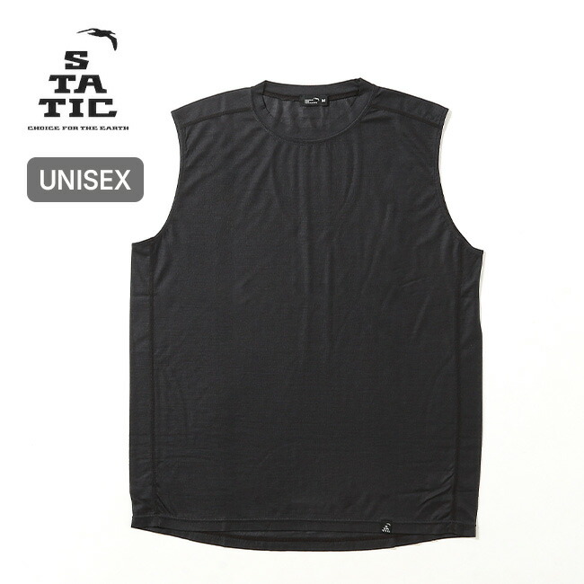 スタティック ロースリーブレス STATIC RAW SLEEVELESS ユニセックス メンズ ウィメンズ レディース 36210 トップス タンクトップ ノースリーブ インナー ランニング トレーニング ジム 軽量 おしゃれ キャンプ アウトドア｜OutdoorStyle サンデーマウンテン
