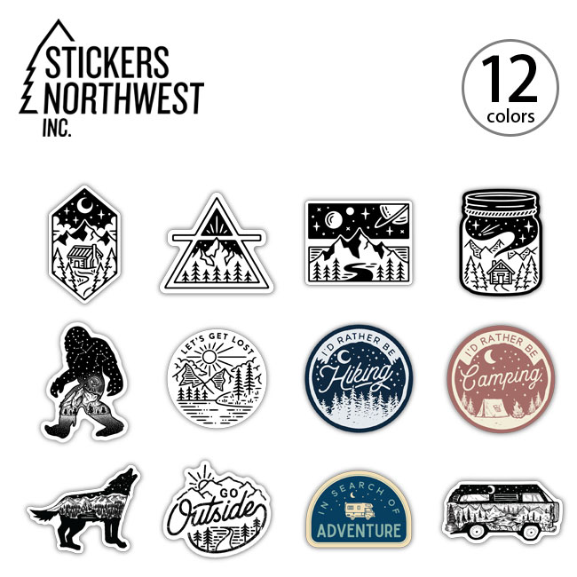 楽天市場 ステッカーズノースウエスト プリンテッドステッカー Stickers Northwest Sticker ステッカー 耐候性 キャンプ アウトドア フェス 正規品 Outdoorstyle サンデーマウンテン