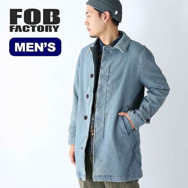 楽天市場 エフオービーファクトリー デニムステンカラーコート Fob Factory Denim Soutien Collar Coat メンズ F2326 ジャケット アウター コート キャンプ アウトドア 正規品 Outdoorstyle サンデーマウンテン