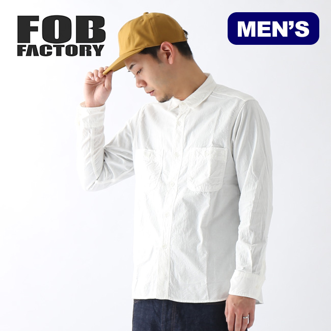 楽天市場 エフオービーファクトリー Oxワークシャツ Fob Factory F3379 メンズ シャツ トップス 長袖 白シャツ キャンプ アウトドア フェス 正規品 Outdoorstyle サンデーマウンテン