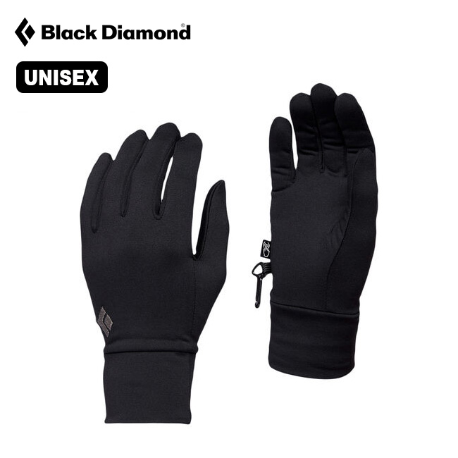 black lightweight screentap diamond gloves