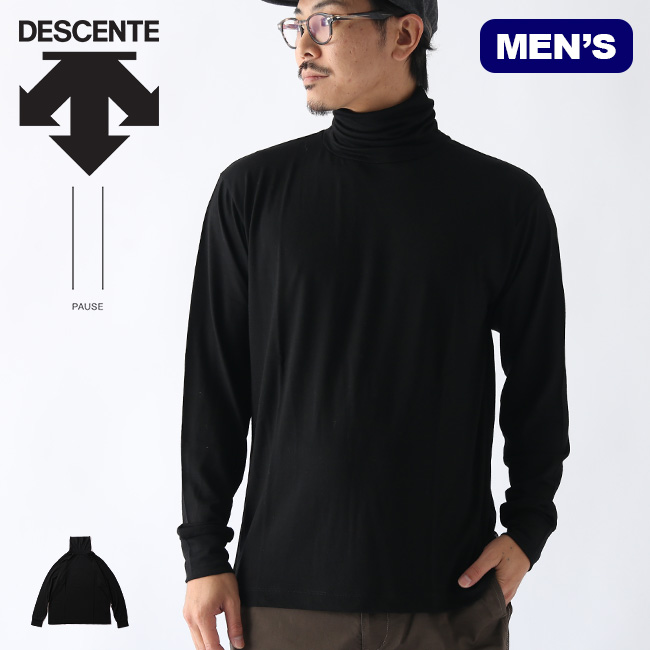 楽天市場 デサントポーズ メリノウールタートル Descente Pause Merino Wool Turtle メンズ Dluqjb55 タートルネック Tシャツ メリノウール 長袖 トップス キャンプ アウトドア 正規品 Outdoorstyle サンデーマウンテン