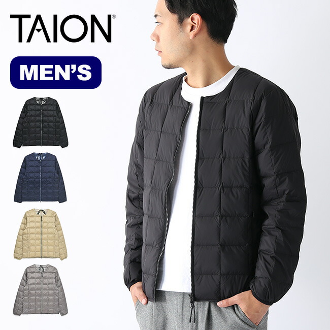 楽天市場 タイオン クルーネックwジップインナーダウンジャケット メンズ Taion Crew Neck W Zip Inner Down Jacket メンズ Taion 105 ダウン アウター キャンプ アウトドア 正規品 Outdoorstyle サンデーマウンテン