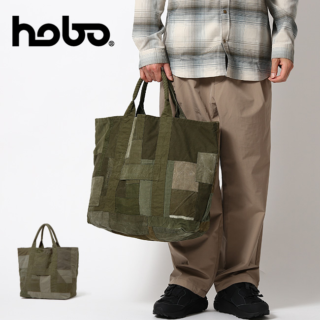 ホーボー コットンusアーミークロスパッチワークトートバッグ Hobo Cloth Cotton Us Army バッグ トートバック Cloth Patchwork Tote Bag Hb Bg33 バック 鞄 トートバック おしゃれ コットンバック 大容量 アウトドア 正規品 Outdoorstyle サンデーマウンテン 21