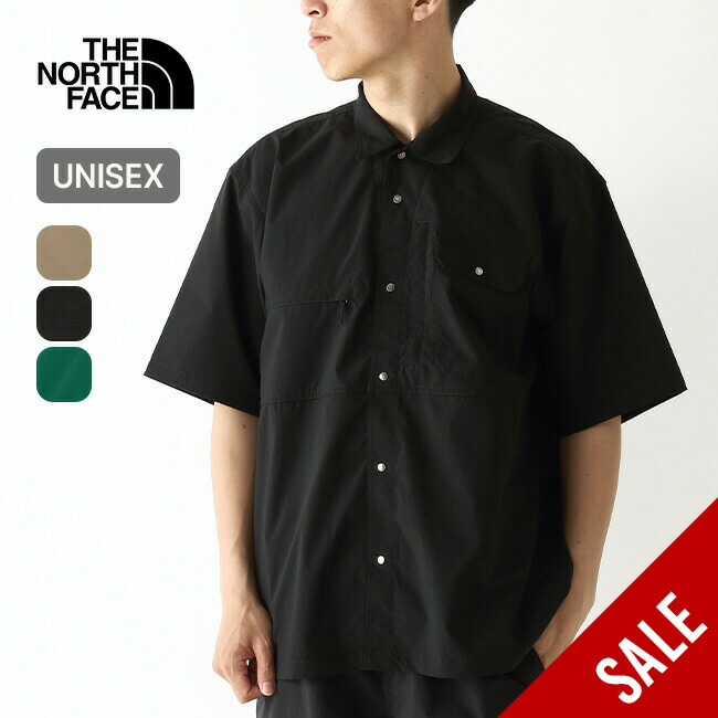 チ*ロ様 THE NORTH FACE S/S 半袖シャツ　ブラック THE NORTH FACE シャツ FACE/ザ・ノース・フェイス S/S UTILITY