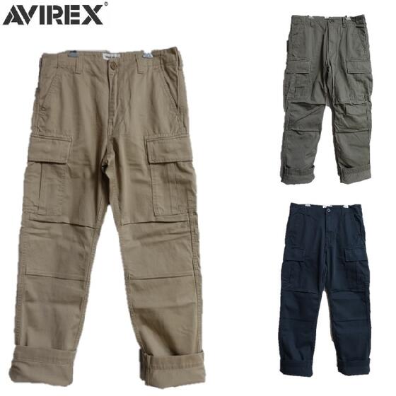 AVIREX NEWベーシックファティーグパンツ(カーゴパンツ)(6ポケットパンツ)BASIC FATIGUE PANTS 6126129アビレックス(AVIREX)7834910006｜cansasキャンサス