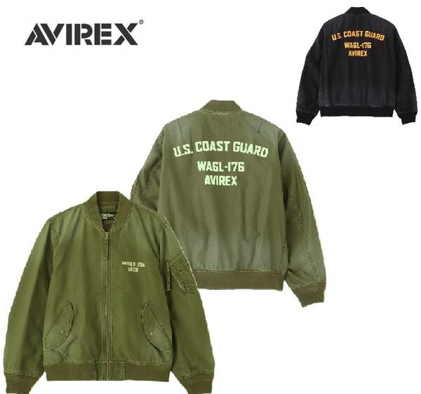 楽天市場】AVIREX (アビレックス)MA-1（チャコール、ブラック