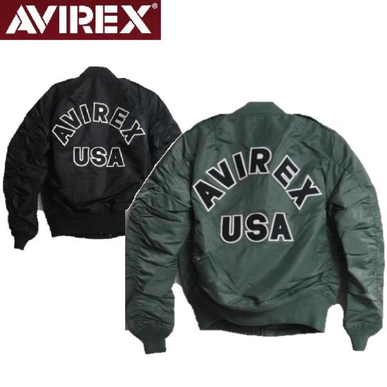 【楽天市場】AVIREX MA-1 COMMERCIAL (LOGO)バックロゴ入り 