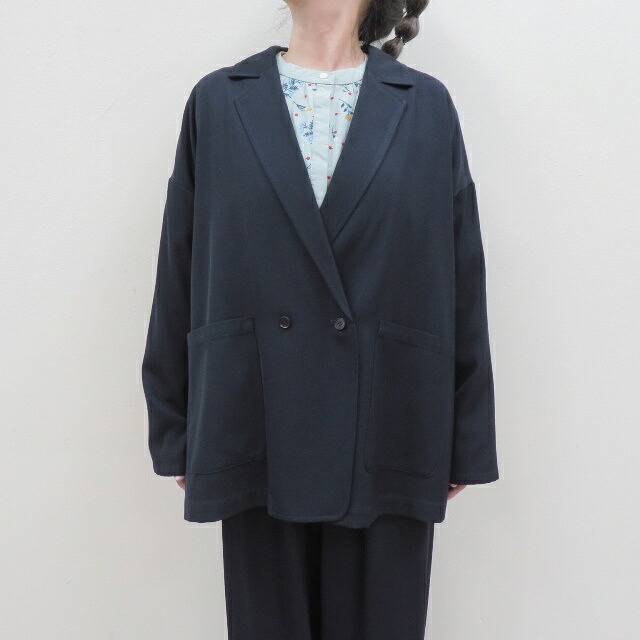 yuniウールビスコース oversized ジャケットJK-001-26-1yuユニ(bulle de savon)MADE IN JAPAN(日本製)