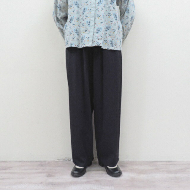 yuni ウールビスコース oversized パンツPT-002-26-1yuユニ(bulle de savon)MADE IN JAPAN(日本製)
