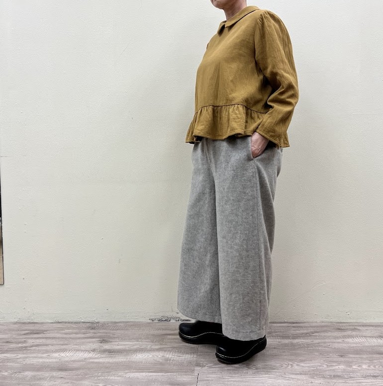 セールROBE de PEAUランプシェードブラウスRAMPSHADE BLOUSE R317ローブデポー(Gauze#ガーゼ)MADE IN JAPAN(日本製)