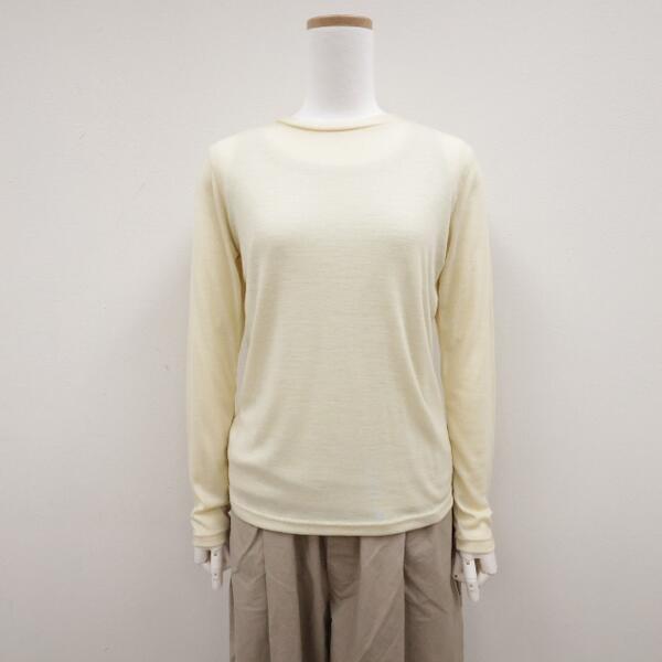 大売り出しROBE de PEAUウールクルーネックプルオーバー(カットソー)R311衣裳バス発着場(Gauze#ガーゼ)MADE IN JAPAN(日本製)