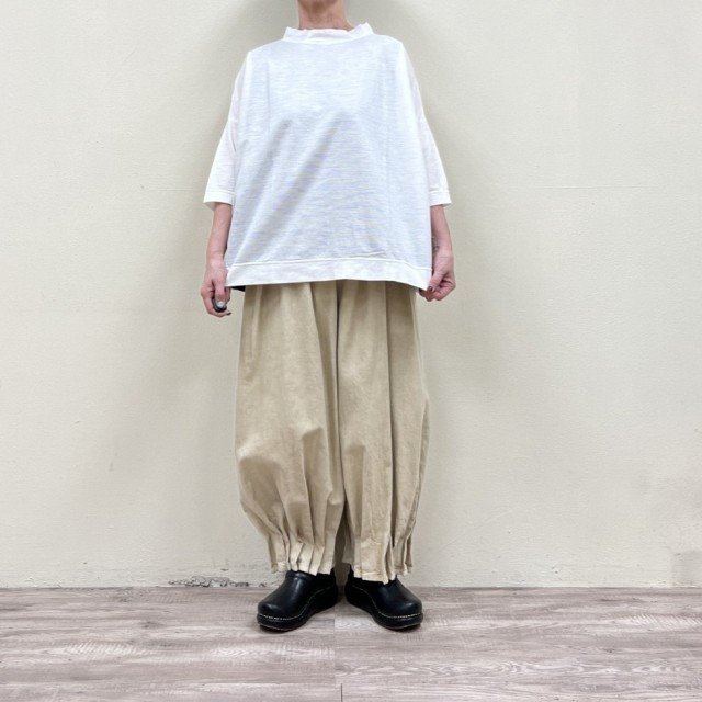 grinカラムシ鹿の子広広としたティーシャツ(カットソー)8262C-013グリンMADE IN JAPAN(日本製) 990.ブラック-120.オフ
