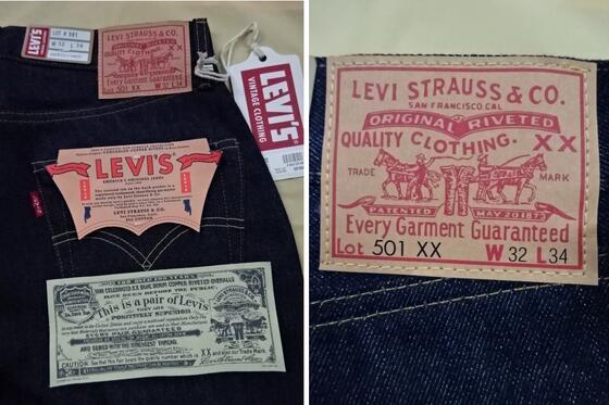 gold label levis