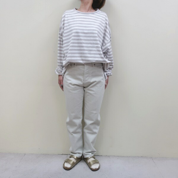 セールORDINARY FITS ★5POCKET ANKLE DENIM white 　５ポケットアンクルデニムパンツ オフホワイト　OM-P110OW　 （オーディナリーフィッツ)