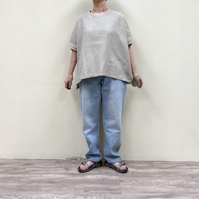 ORDINARY FITSリネンワイドプルオーバーＴシャツ LINEN WIDE PULLOVER TEE(布切れ広々としたＴシャツ) SH026 MADE IN JAPAN(日本製)オーディナリーフィッツ