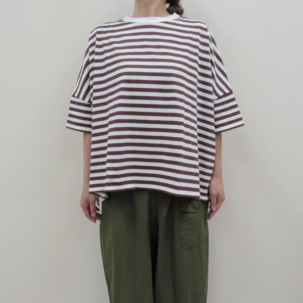 NOUVELLES DU PARADISトロワ天竺間借り人 広広としたT プルオーバー(カットソー)パソコン22116（ヌーヴェル ドゥ パラディ）MADE IN JAPAN(日本製)