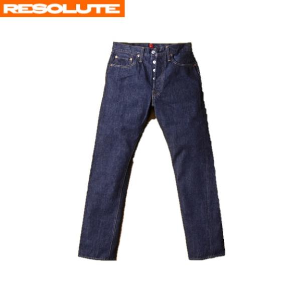 RESOLUTE 710  60年代モデルDENIM(ワンウォッシュ)リゾルトの基本となる細めのテーパードストレートジーンズ★（リゾルト）【smtb-k】 |  cansasキャンサス